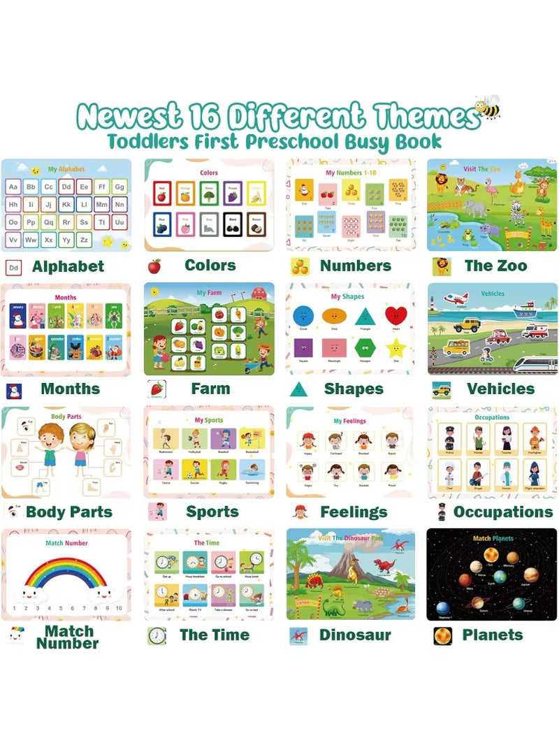Montessori Learning Busy Book for Kids