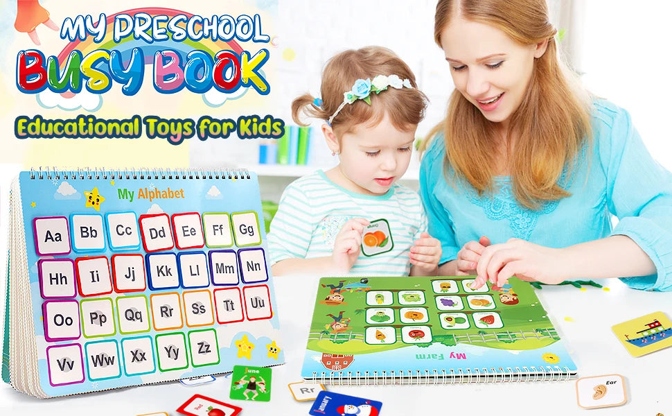Montessori Learning Busy Book for Kids